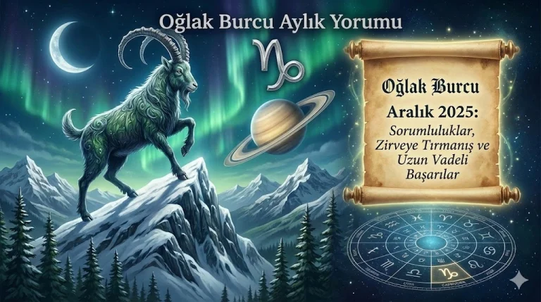Oğlak Burcu Aylık Yorumu: Aralık 2025