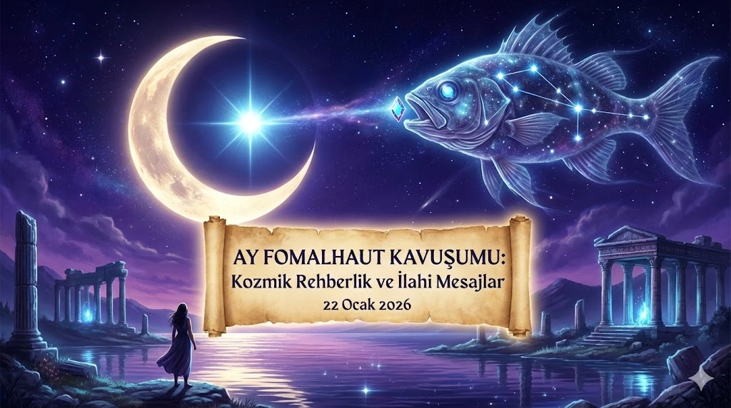 21 Ocak 2026 Ay ve Fomalhaut Kavuşumu