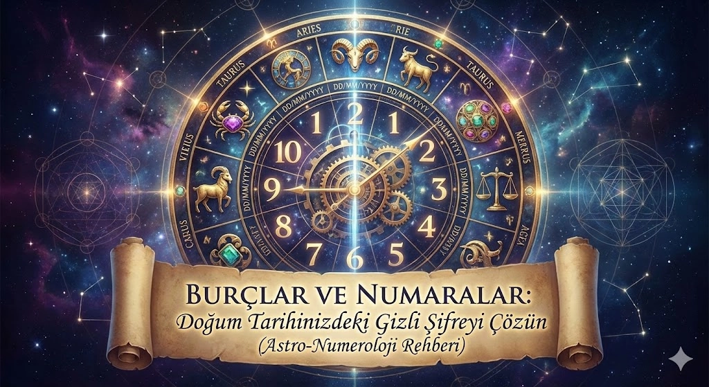 Burçlar ve Numaralar: Doğum Tarihinizdeki Gizli Şifreyi Çözün (Astro-Numeroloji Rehberi)