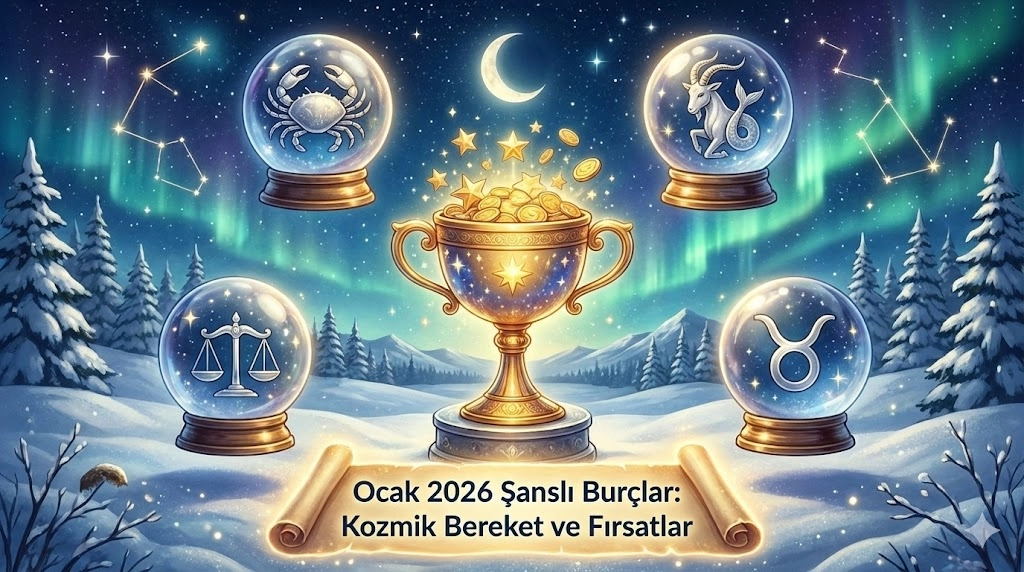 Ocak 2026’nın En Şanslı Burçları: Yıla Zirvede Başlayan ve Turnayı Gözünden Vuran 5 Burç!